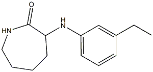 3-[(3-ethylphenyl)amino]azepan-2-one Struktur