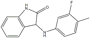 3-[(3-fluoro-4-methylphenyl)amino]-2,3-dihydro-1H-indol-2-one Struktur