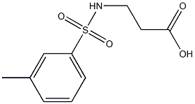 3-[(3-methylbenzene)sulfonamido]propanoic acid Struktur