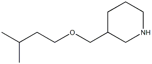 3-[(3-methylbutoxy)methyl]piperidine Struktur