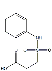 3-[(3-methylphenyl)sulfamoyl]propanoic acid Struktur