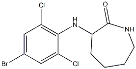 3-[(4-bromo-2,6-dichlorophenyl)amino]azepan-2-one Struktur