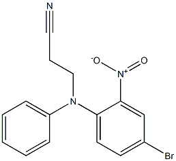 3-[(4-bromo-2-nitrophenyl)(phenyl)amino]propanenitrile Struktur