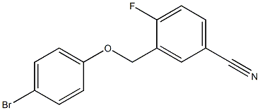 3-[(4-bromophenoxy)methyl]-4-fluorobenzonitrile Struktur