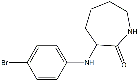 3-[(4-bromophenyl)amino]azepan-2-one Struktur