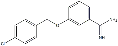 3-[(4-chlorobenzyl)oxy]benzenecarboximidamide Struktur