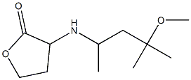 3-[(4-methoxy-4-methylpentan-2-yl)amino]oxolan-2-one Struktur