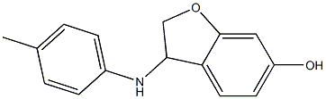 3-[(4-methylphenyl)amino]-2,3-dihydro-1-benzofuran-6-ol Struktur