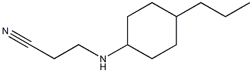 3-[(4-propylcyclohexyl)amino]propanenitrile Struktur