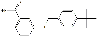 3-[(4-tert-butylphenyl)methoxy]benzene-1-carbothioamide Struktur