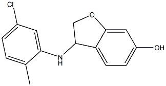 3-[(5-chloro-2-methylphenyl)amino]-2,3-dihydro-1-benzofuran-6-ol Struktur