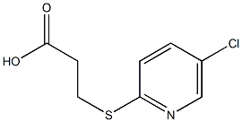 3-[(5-chloropyridin-2-yl)thio]propanoic acid Struktur