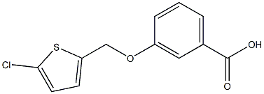 3-[(5-chlorothiophen-2-yl)methoxy]benzoic acid Struktur