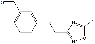 3-[(5-methyl-1,2,4-oxadiazol-3-yl)methoxy]benzaldehyde Struktur