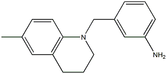 3-[(6-methyl-1,2,3,4-tetrahydroquinolin-1-yl)methyl]aniline Struktur