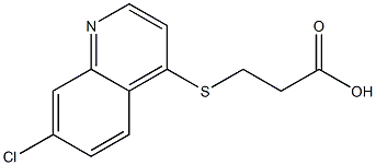 3-[(7-chloroquinolin-4-yl)thio]propanoic acid Struktur