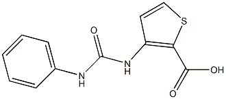 3-[(anilinocarbonyl)amino]thiophene-2-carboxylic acid Struktur