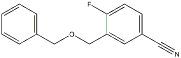 3-[(benzyloxy)methyl]-4-fluorobenzonitrile Struktur