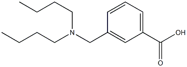 3-[(dibutylamino)methyl]benzoic acid Struktur