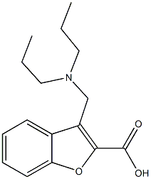 3-[(dipropylamino)methyl]-1-benzofuran-2-carboxylic acid Struktur