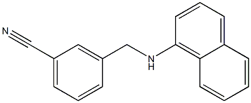 3-[(naphthalen-1-ylamino)methyl]benzonitrile Struktur