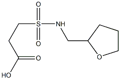 3-[(oxolan-2-ylmethyl)sulfamoyl]propanoic acid Struktur