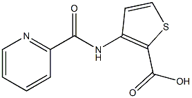 3-[(pyridin-2-ylcarbonyl)amino]thiophene-2-carboxylic acid Struktur