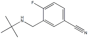 3-[(tert-butylamino)methyl]-4-fluorobenzonitrile Struktur