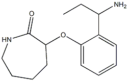 3-[2-(1-aminopropyl)phenoxy]azepan-2-one Struktur