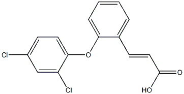 3-[2-(2,4-dichlorophenoxy)phenyl]prop-2-enoic acid Struktur