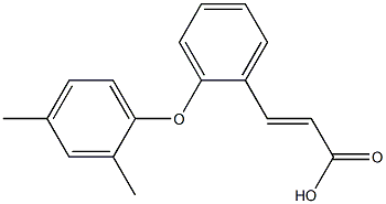 3-[2-(2,4-dimethylphenoxy)phenyl]prop-2-enoic acid Struktur