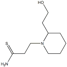 3-[2-(2-hydroxyethyl)piperidin-1-yl]propanethioamide Struktur