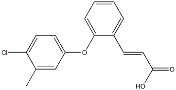 3-[2-(4-chloro-3-methylphenoxy)phenyl]prop-2-enoic acid Struktur