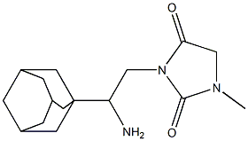 3-[2-(adamantan-1-yl)-2-aminoethyl]-1-methylimidazolidine-2,4-dione Struktur