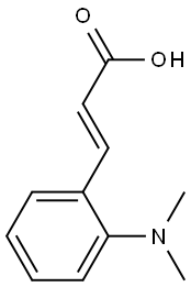 3-[2-(dimethylamino)phenyl]prop-2-enoic acid Struktur