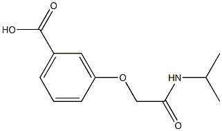 3-[2-(isopropylamino)-2-oxoethoxy]benzoic acid Struktur