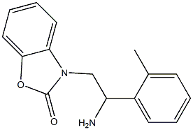 3-[2-amino-2-(2-methylphenyl)ethyl]-2,3-dihydro-1,3-benzoxazol-2-one Struktur