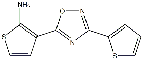 3-[3-(thiophen-2-yl)-1,2,4-oxadiazol-5-yl]thiophen-2-amine Struktur