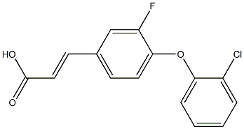 3-[4-(2-chlorophenoxy)-3-fluorophenyl]prop-2-enoic acid Struktur