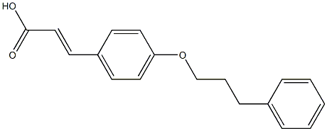 3-[4-(3-phenylpropoxy)phenyl]prop-2-enoic acid Struktur