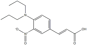 3-[4-(dipropylamino)-3-nitrophenyl]prop-2-enoic acid Struktur