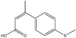 3-[4-(methylsulfanyl)phenyl]but-2-enoic acid Struktur