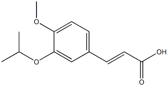 3-[4-methoxy-3-(propan-2-yloxy)phenyl]prop-2-enoic acid Struktur