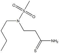 3-[butane-1-(methyl)sulfonamido]propanethioamide Struktur