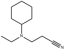 3-[cyclohexyl(ethyl)amino]propanenitrile Struktur