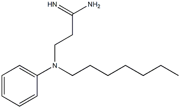 3-[heptyl(phenyl)amino]propanimidamide Struktur