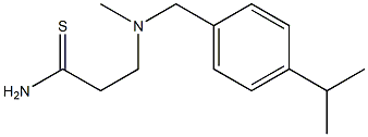 3-[methyl({[4-(propan-2-yl)phenyl]methyl})amino]propanethioamide Struktur