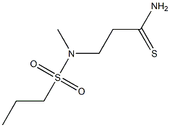 3-[methyl(propane-1-)sulfonamido]propanethioamide Struktur