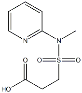 3-[methyl(pyridin-2-yl)sulfamoyl]propanoic acid Struktur