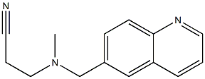 3-[methyl(quinolin-6-ylmethyl)amino]propanenitrile Struktur